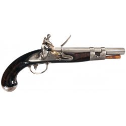 Scarce and Desirable U.S. Navy Simeon North Model 1813 Flintlock Pistol
