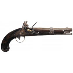 Evans Model 1826 Reconverted Flintlock Navy Pistol