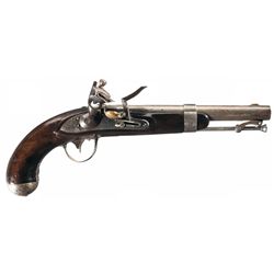 Robert Johnson Model 1836 Flintlock Pistol