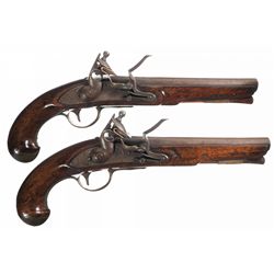 Pair of Simeon North Model 1808 Navy Flintlock Pistol