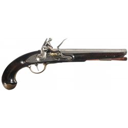 Rare U.S. North Model 1808 Navy Flintlock Martial Pistol