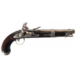 Scarce Simeon North Model 1826 Flintlock Navy Pistol