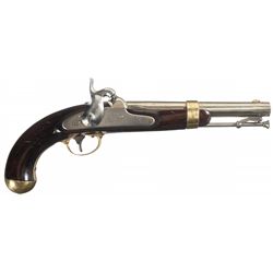 U.S. Aston Contract Model 1842 Percussion Pistol