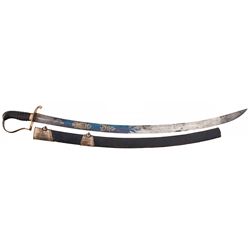 Early 19th Century American Light Artillery or Dragoon Officer's Saber and Scabbard