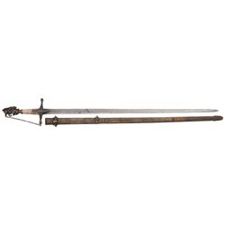 Militia Officer's Helmet Pommel Sword