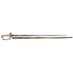 U.S. 1821 Pattern Artillery Officer's Sword with Scabbard