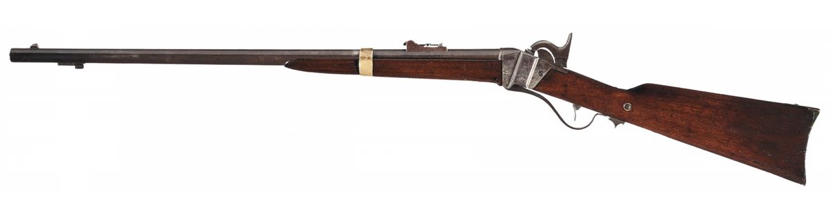 Extremely Rare Sharps Model 1855 U.S. Navy Percussion Rifle with