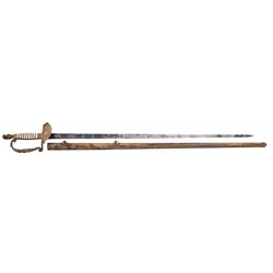 American Militia Officer's Sword with Scabbard