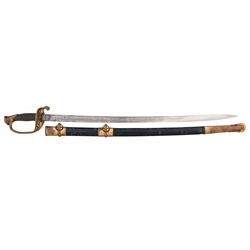 Ames U.S. 1850 Pattern Foot Officer Sword with Scabbard