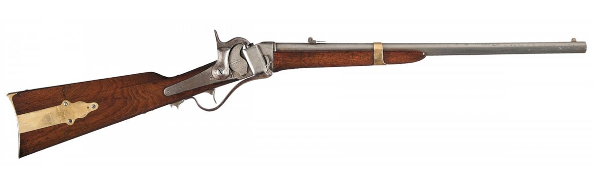 Rare Documented U.S. Sharps Model 1855 Slant Breech Saddle Ring Carbine