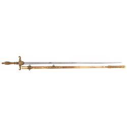 Attractive M.C. Lilley & Co (Columbus, Ohio) Medical Staff Officer's Sword with Scabbard