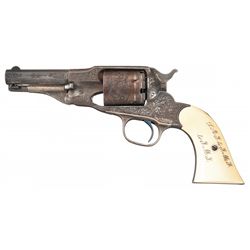 Rare Factory Engraved Remington New Model Police Cartridge Conversion Revolver with Presentation Ivo