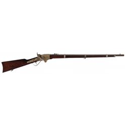 Civil War Martially Inspected Spencer Model 1860 Repeating Military Rifle