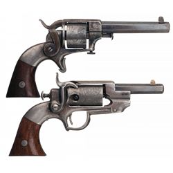 Collector's Lot of Two Allen & Wheelock Sidehammer Revolvers
