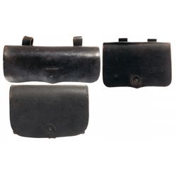 Three Scarce Civil War Cartridge Boxes