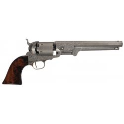 Gustave Young Factory Engraved Colt Model 1851 Small Trigger Navy Revolver with U.S. Marked Frame