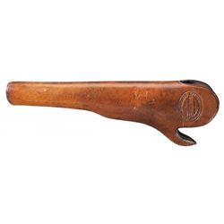 Desirable Main & Winchester San Francisco Marked Leather Slim Jim Holster for Colt Model 1851 Navy R