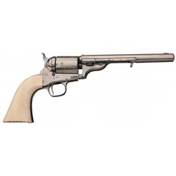 Colt Model 1871-1872 Open Top Single Action Revolver with Ivory Grip
