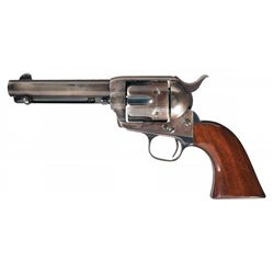 Highly Desirable Black Powder 4 3/4 Inch Barrel Colt Single Action Army Revolver with Factory Letter