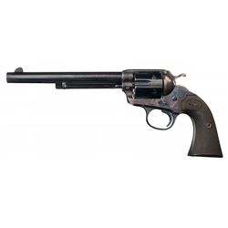 Spectacular Colt Bisley Model Frontier Six Shooter Single Action Revolver with Historic "The Strangl