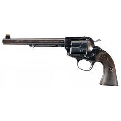 Colt Bisley Flat Top Target Model Single Action Army Revolver with Extremely Rare 38-44 S&W Caliber 