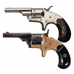 Collectors Lot of Two Colt Open Top Pocket Revolvers