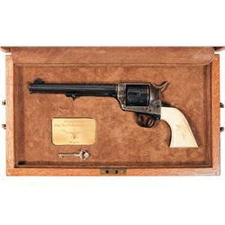 Cased Factory Engraved Gold Inlaid Colt Texas Gun Collectors Association Special Edition Single Acti