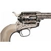 Image 3 : Factory Engraved Nickel Plated Colt Single Action Revolver with Ivory Grip Box and Factory Letter