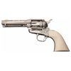 Image 6 : Factory Engraved Nickel Plated Colt Single Action Revolver with Ivory Grip Box and Factory Letter