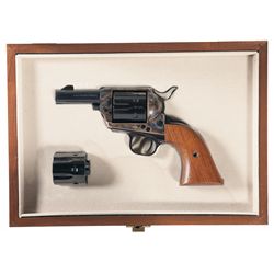 Colt Third Generation Sheriff's Model Dual Cylinder Single Action Revolver with Original Box and Cas