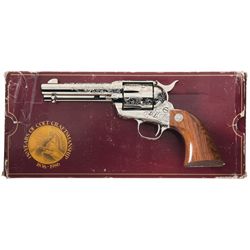 Factory Engraved Colt Custom Shop Single Action Army Frontier Six Shooter Revolver with Box and Fact