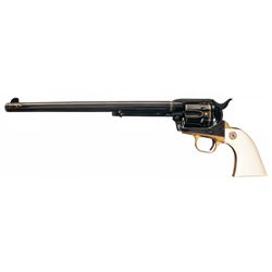 Factory Master Engraved Gold Inlaid George Spring Colt Single Action Army Buntline Special with Fact