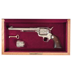 Rare Factory Engraved Limited Edition European Model Third Generation Colt Single Action Army Revolv
