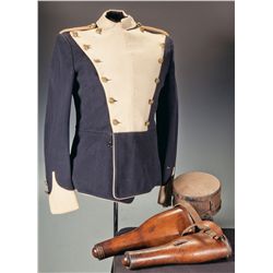 Trooper's 17th Lancers Tunic, Pommel Holsters and Canteen