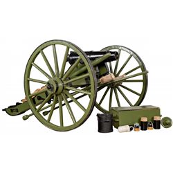 Commercial English Carronade on a Carriage with Accessories