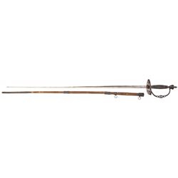 Scarce and Attractive Revolutionary War-Era Gentleman's Silver Hilted Small Sword with Inscribed Sca