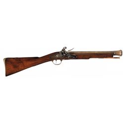 British Proofed Brass Barrel Flintlock Blunderbuss