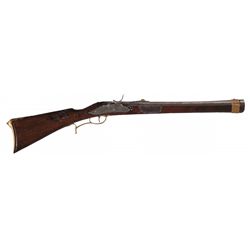 Unique Unidentified E.F. 1842 Marked Percussion Blunderbuss with Unique Reverse Hammer