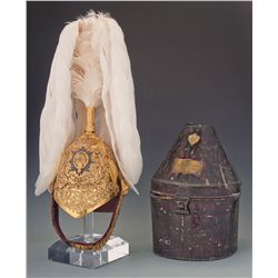 Scarce British Gentlemen at Arms Helmet with Storage Tin