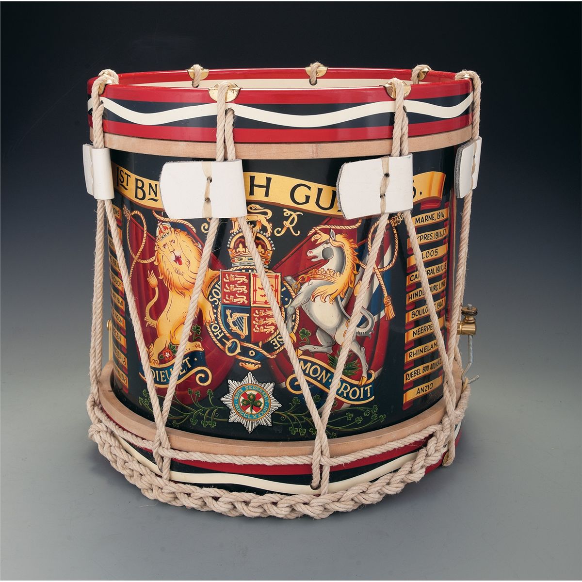 British Military Style Drums and Helmet
