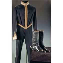 17th Lancers Undress Officer's Uniform and Leather Boots with Spurs