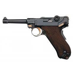 Scarce DWM Model 1906 American Eagle Luger Pistol in Scarce 9mm Parabellum