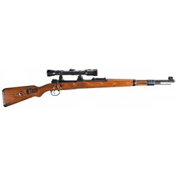 Exceptional World War II Nazi Scoped K98 Mauser Turret Style Sniper Rifle with Sling