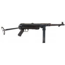 Desirable Fully Transferable World War II Nazi (Steyr) MP-40 DEWAT SMG with Numerous Magazines and P