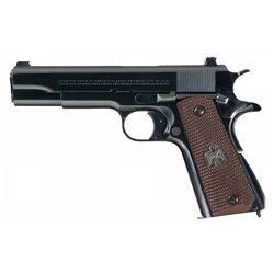 Pre-War Colt Government Model Semi-Automatic Pistol with Custom King Sights