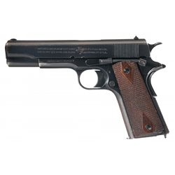 Spectacular Desirable Late World War I Production Colt Model 1911 "Black Army" Semi-Automatic Pistol