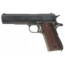 Spectacular U.S. World War II Remington-Rand Model 1911A1 U.S. Army Semi-Automatic Pistol