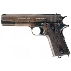 Colt Model of 1911 U.S. Navy Semi-Automatic Pistol with Holster and Factory Letter