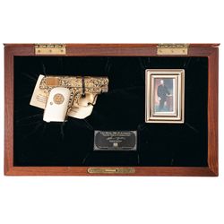 Cased American Historical Foundation Colt Model 1908 .25 Automatic Golden Tribute to Samuel Colt
