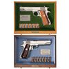 Image 1 : Collector's Set of Two Cased Colt Government Model 1911 World War II Commemorative Pistols